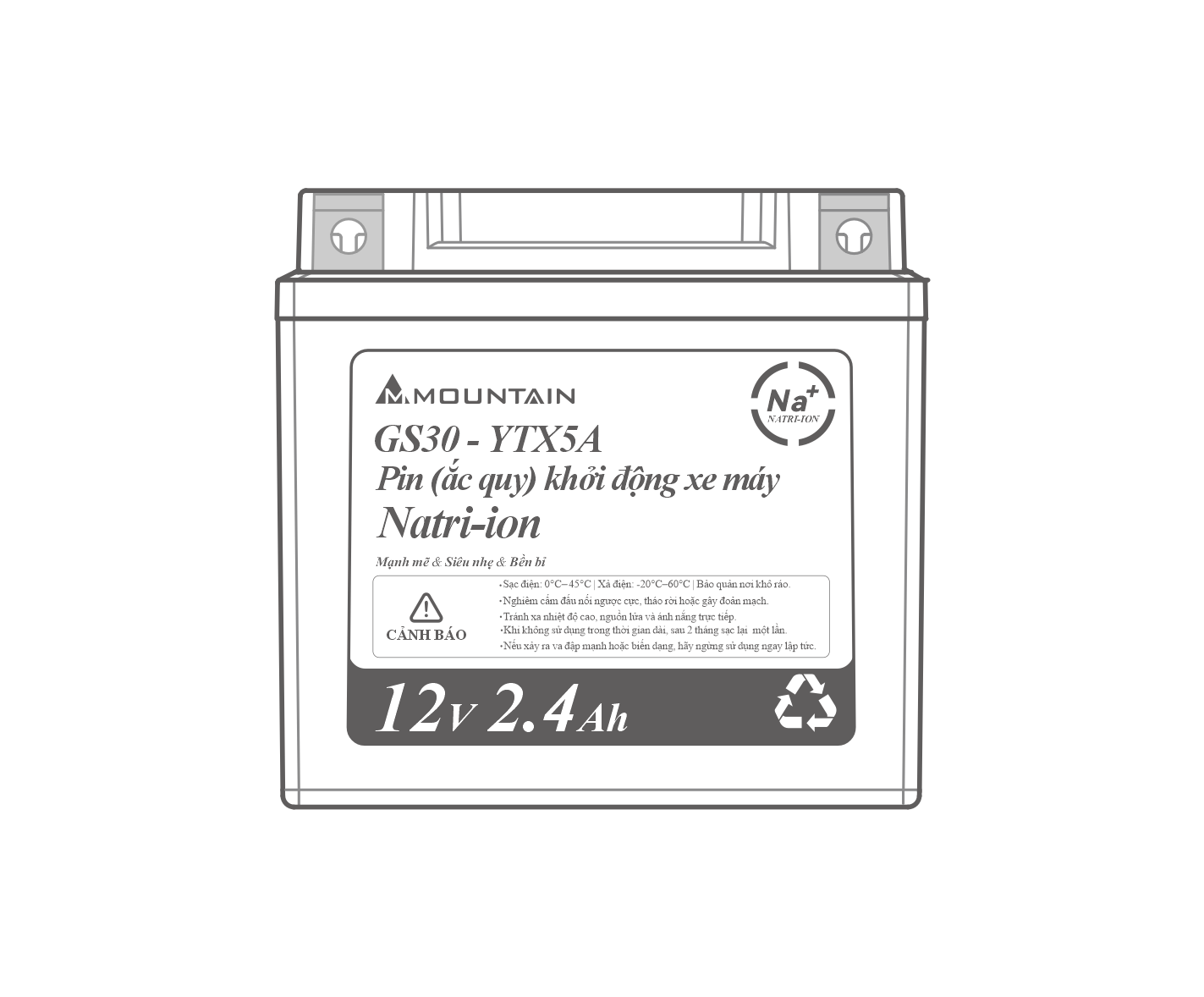 MOTORCYCLE STARTER BATTERY